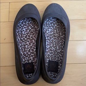Brown Croc Flats